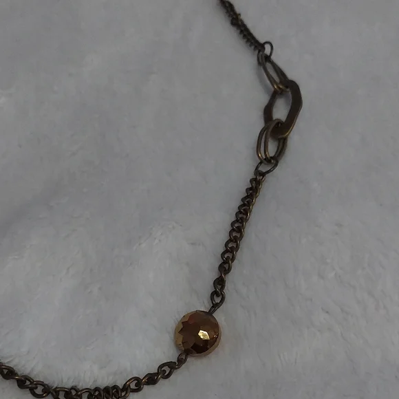 6/$10 Paparazzi Bronze and Amber Necklace - Picture 4 of 6